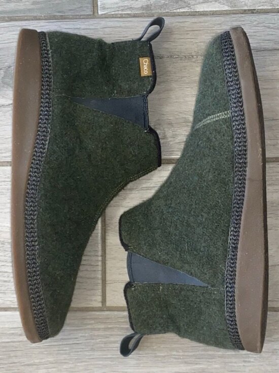 Chaco Men\'s Revel Chelsea V-Gore Slip On Boots Size 11 Green main image 9